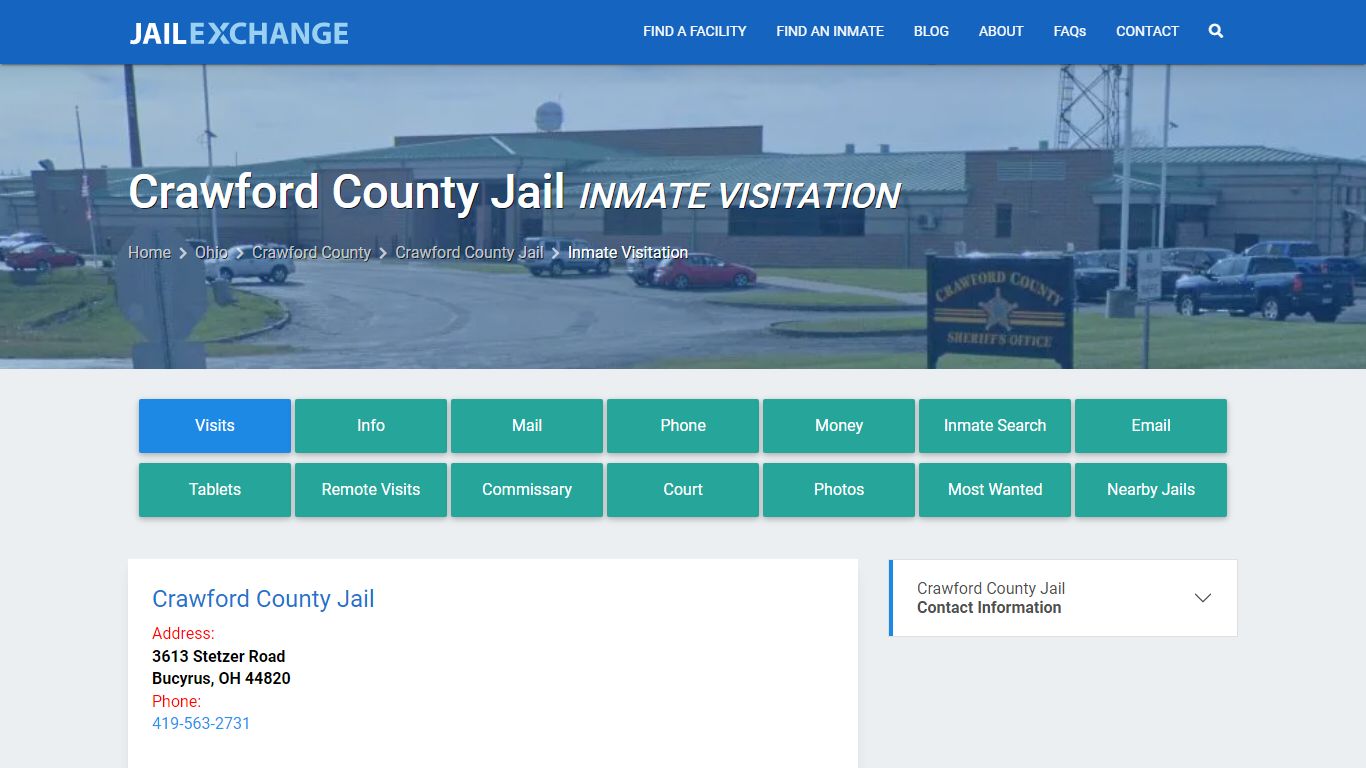 Inmate Visitation - Crawford County Jail, OH - Jail Exchange